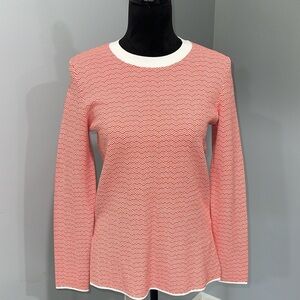 Tory Burch Sport Women’s Chevron Long Sleeve Pullover Sweater Size medium